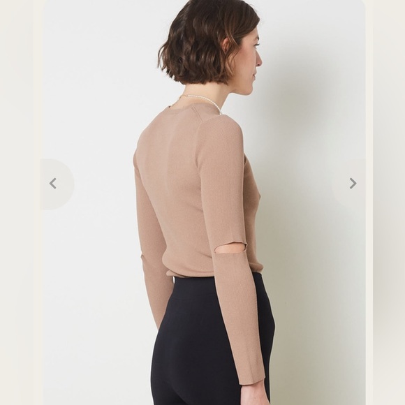 Tibi Giselle Slash Cutout Crewneck Pullover - Picture 8 of 15